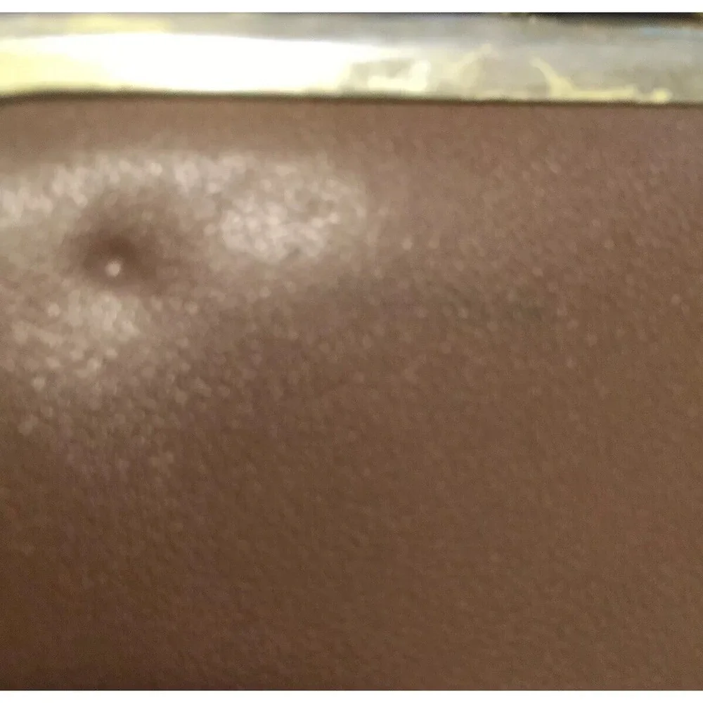 Vintage 80's Leather Wallet Taupe Brown Kiss Clasp‎ small Billfold Style